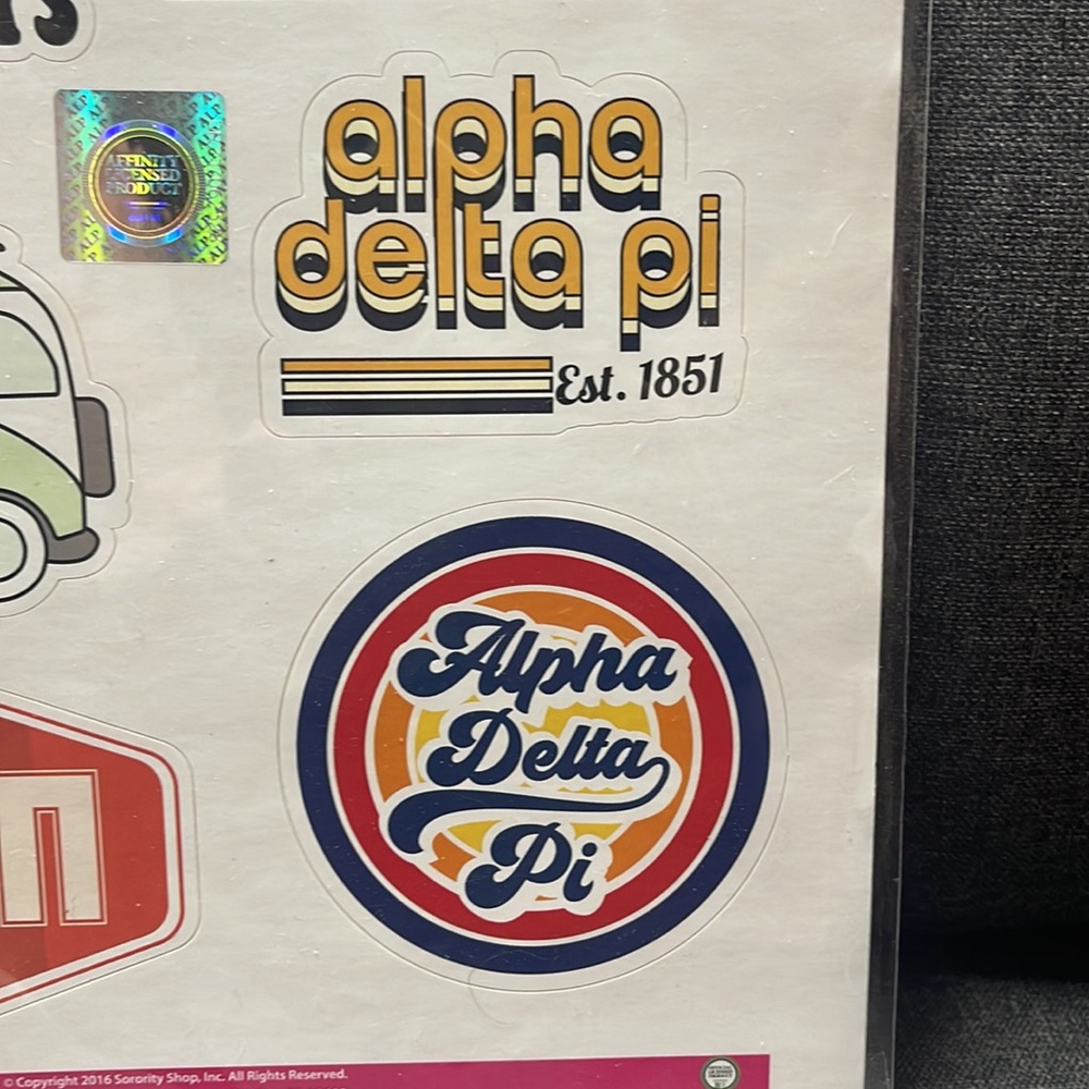 Alpha Delta Pi Retro Sticker Sheet’s - Picture 5 of 11